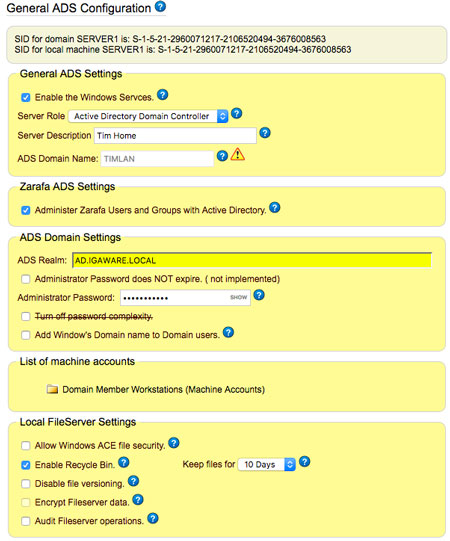 Linux Active Directory Server